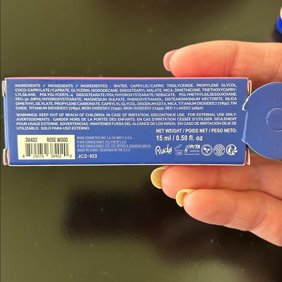 RUDE Cosmetics x Mentos Lip 'n Cheek Tint - Rosewood NIB - Picture 5 of 11